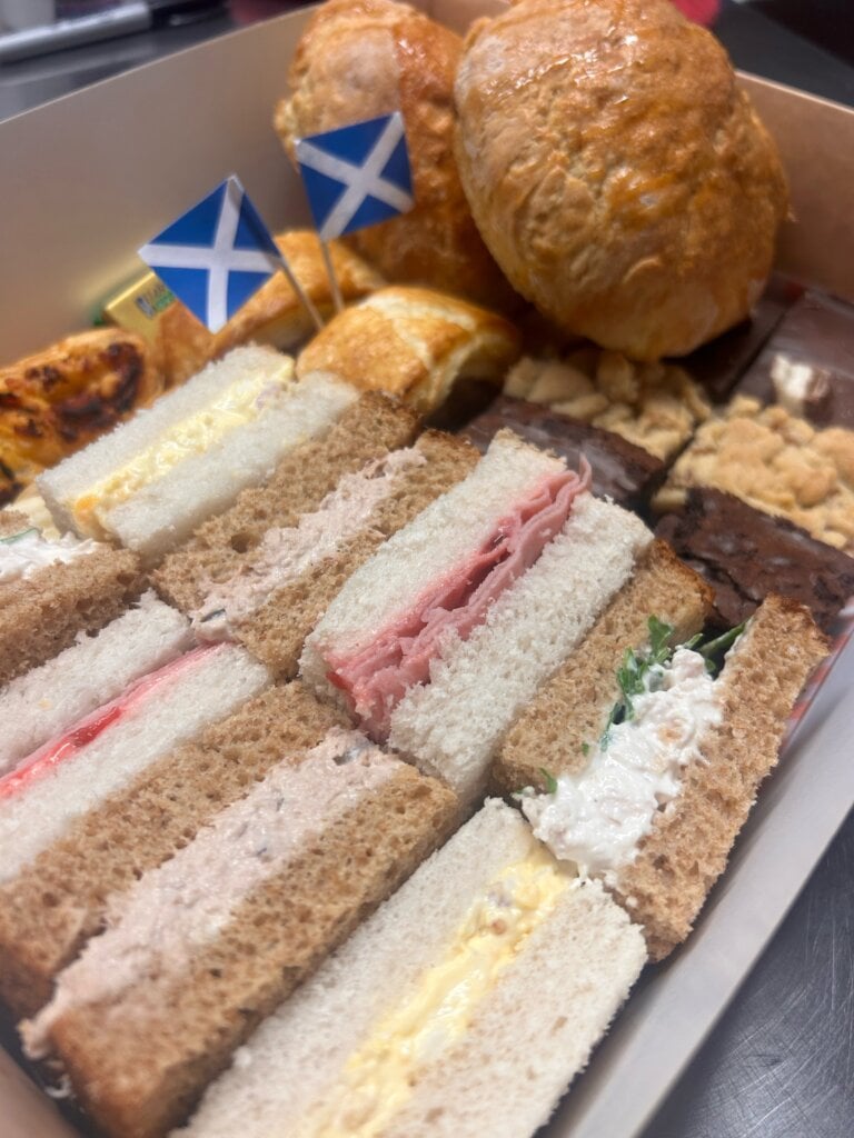 Afternoon tea or cheese board ready for your first day aboard - Grazey Days ATea 2