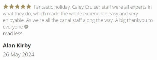 Discover Why Caley Cruisers is the Best Choice for Boat Hire - guest feedback 3