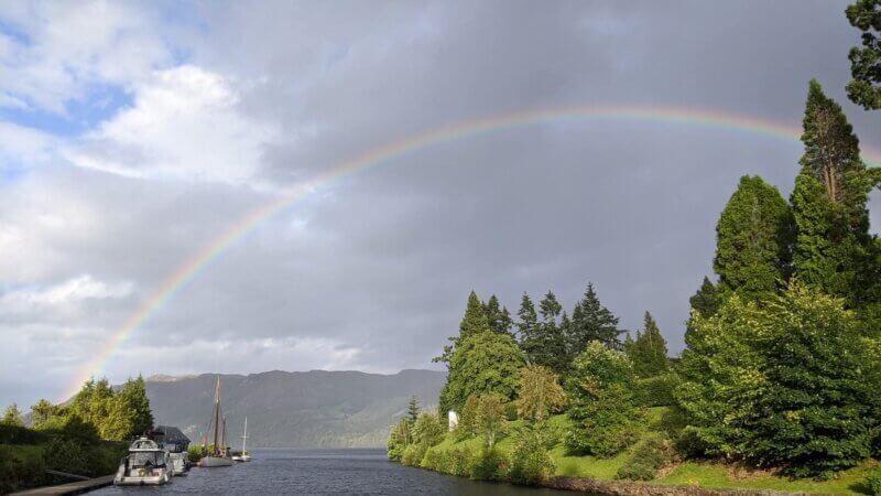 May Bank Holiday Escape on the Water - rainbow